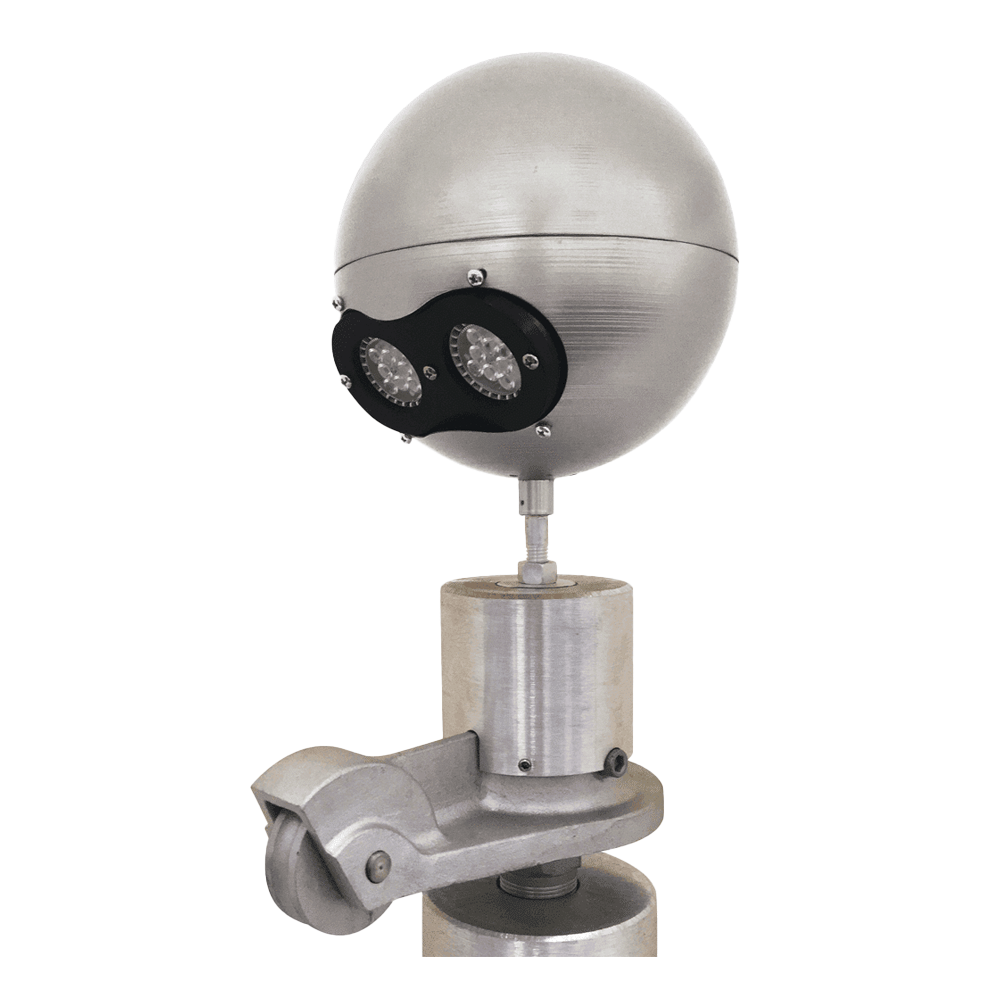 External halyard heavy-duty American Beacon with silver ball and satin truck